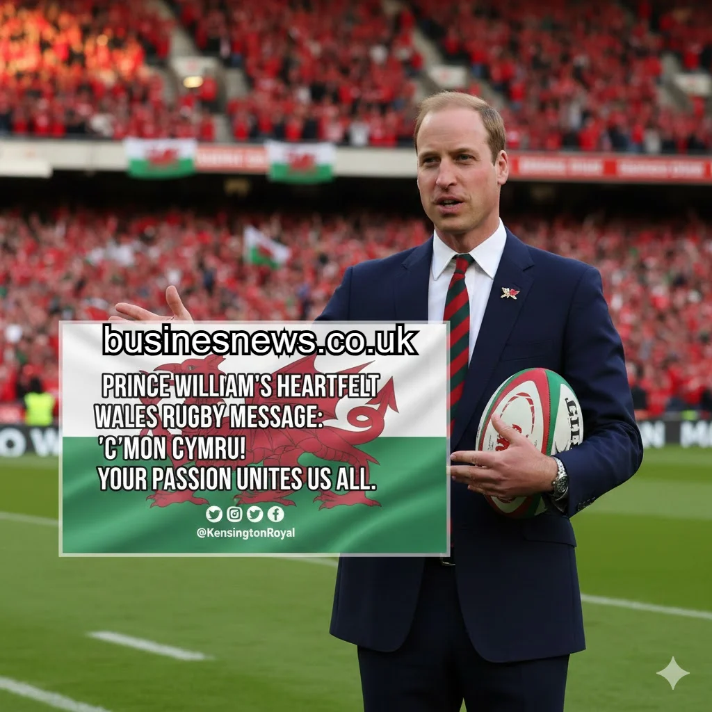 Prince William Wales Rugby Message