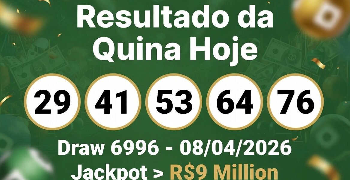 resultado da quina hoje