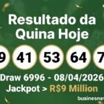 resultado da quina hoje